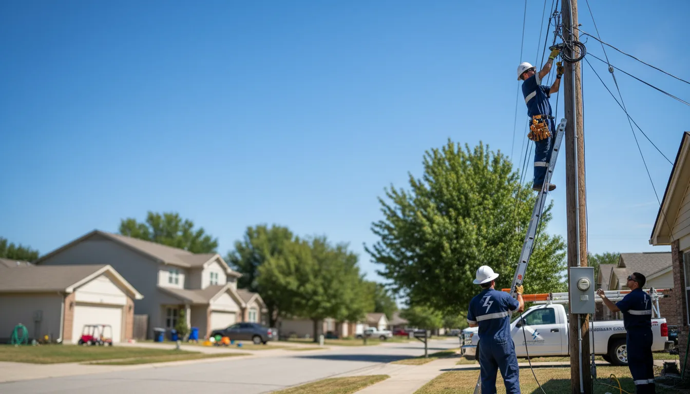 Residential electrician providing installation services in Bosque Farms, NM